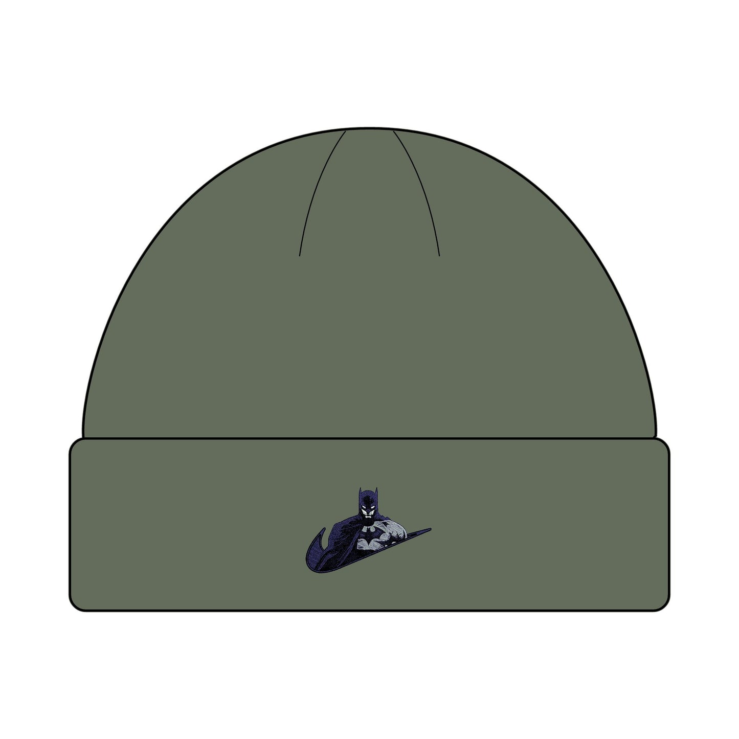 Batman Embroidered Cuff Beanie