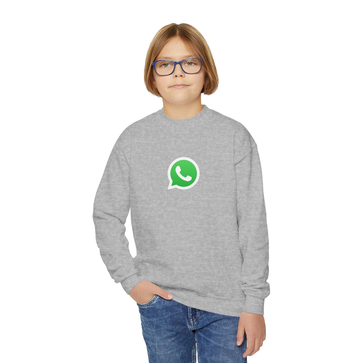 WhatsApp Logo Youth Sweatshirt