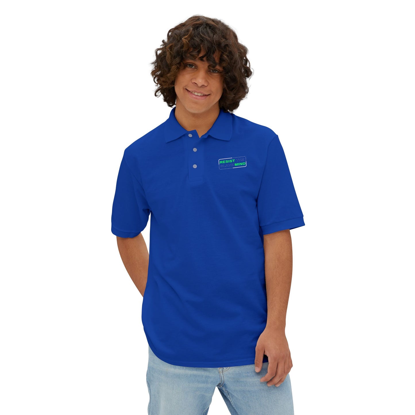 Resist The Slave Mind Polo Shirt