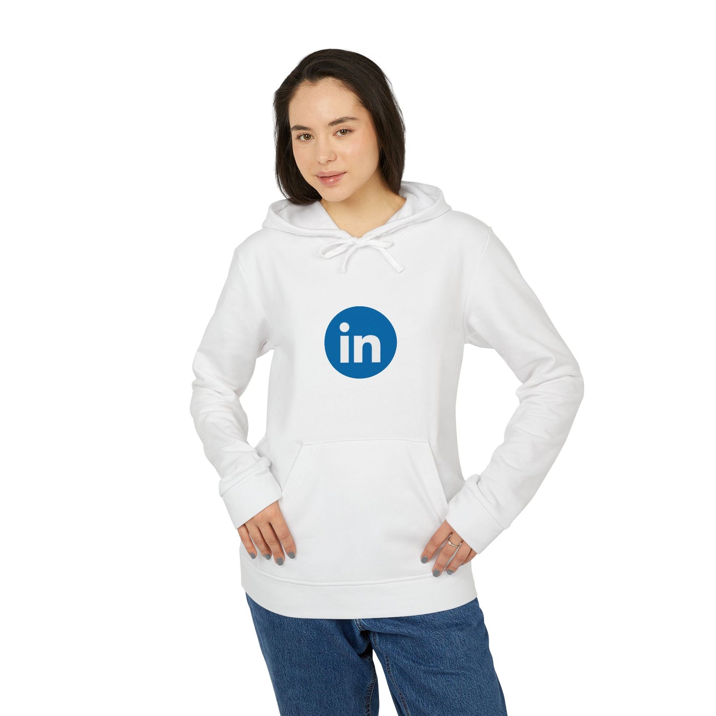LinkedIn Logo Adidas Adult Hoodie