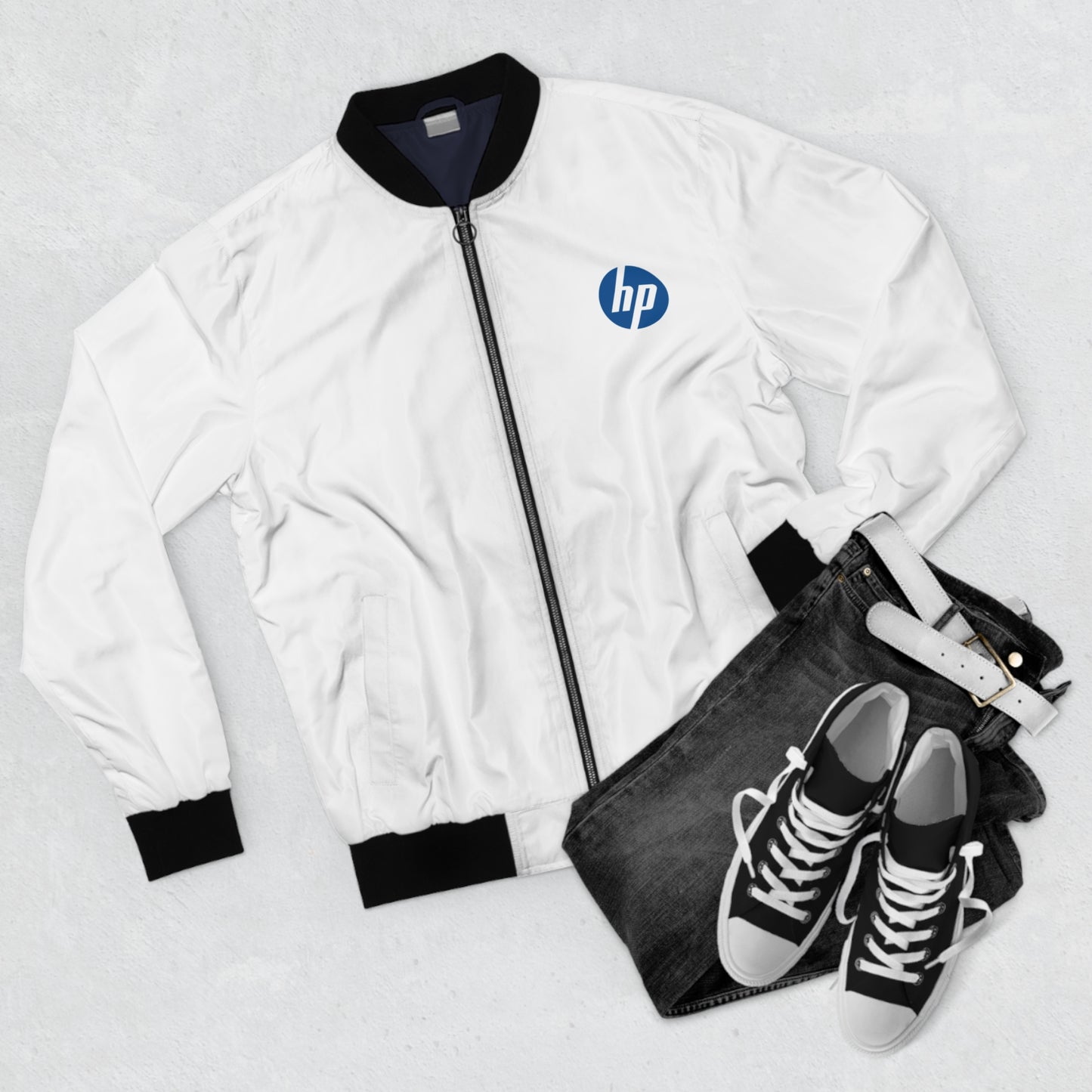 HP Logo Men's Bomber Jacket