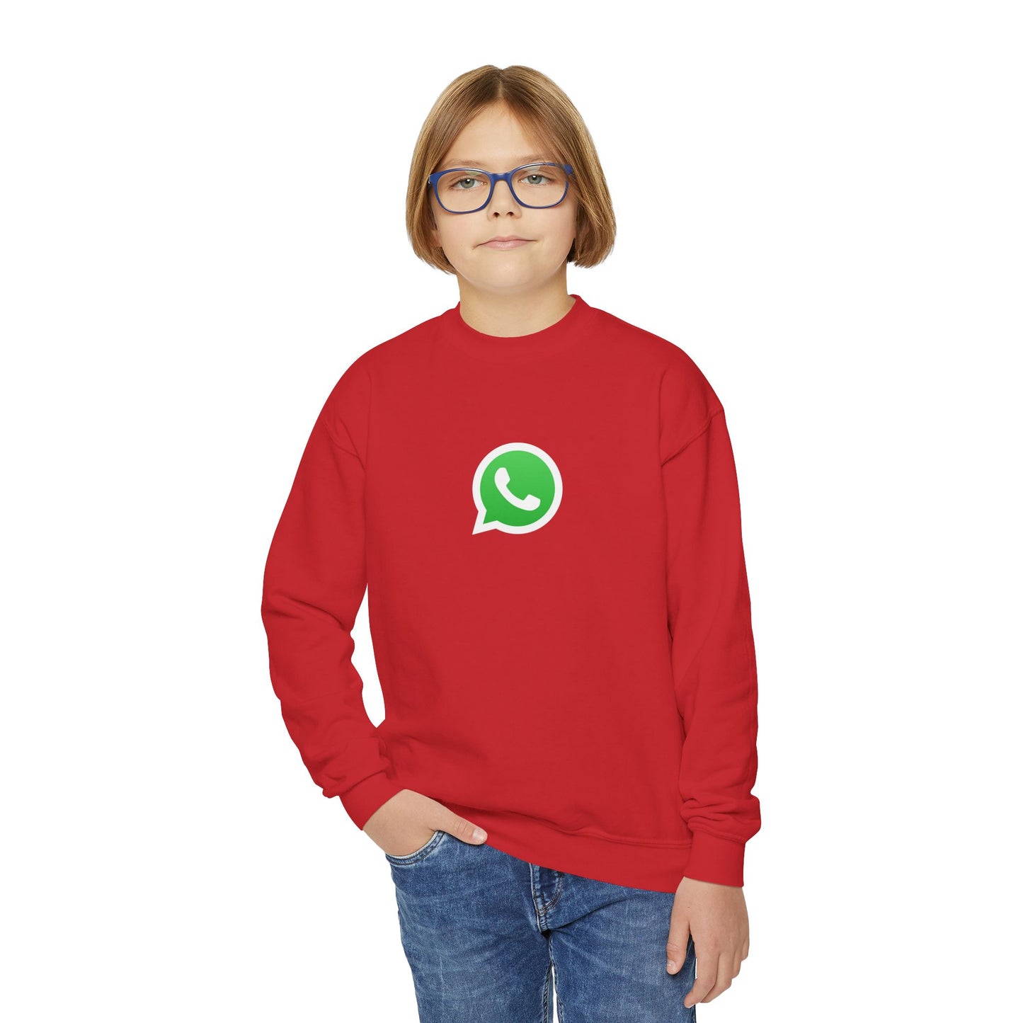 WhatsApp Logo Youth Sweatshirt