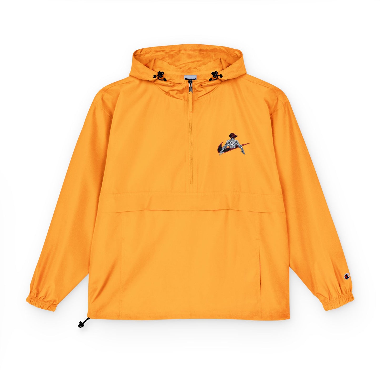 Youjiro Hanma Embroidered Champion Packable Anorak Jacket