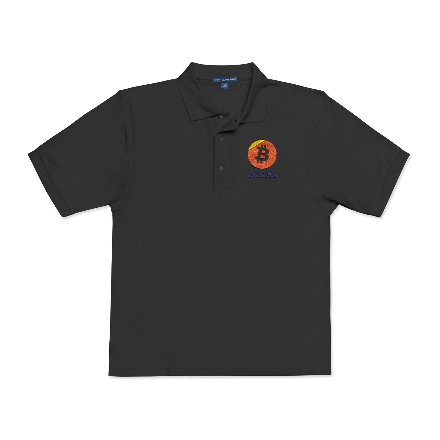 Bitcoin Embroidered Polo Shirt