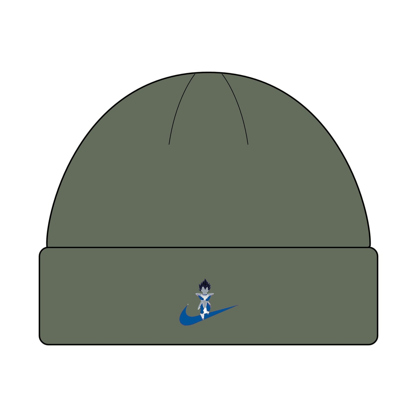 Vegeta DBZ Embroidered Cuff Beanie