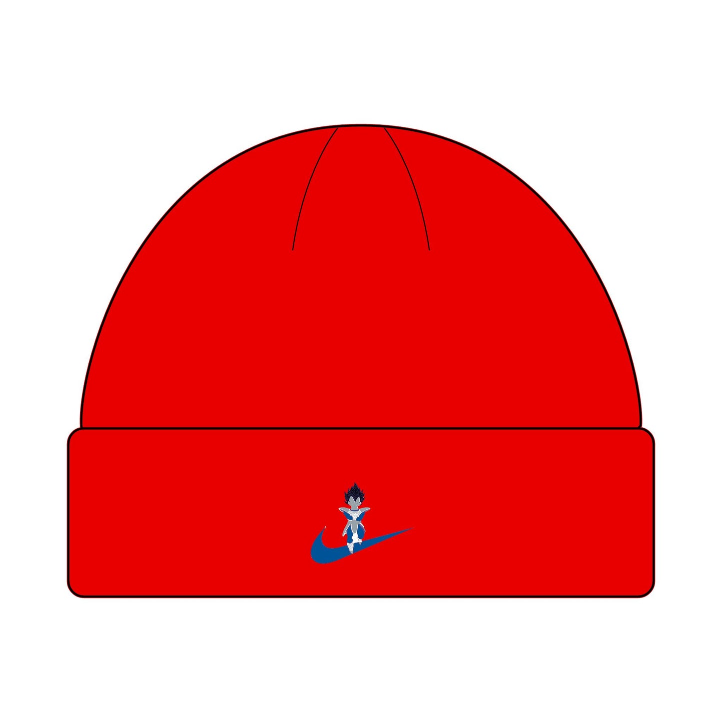Vegeta DBZ Embroidered Cuff Beanie