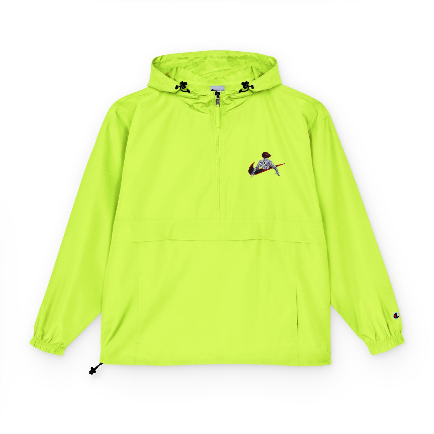 Youjiro Hanma Embroidered Champion Packable Anorak Jacket