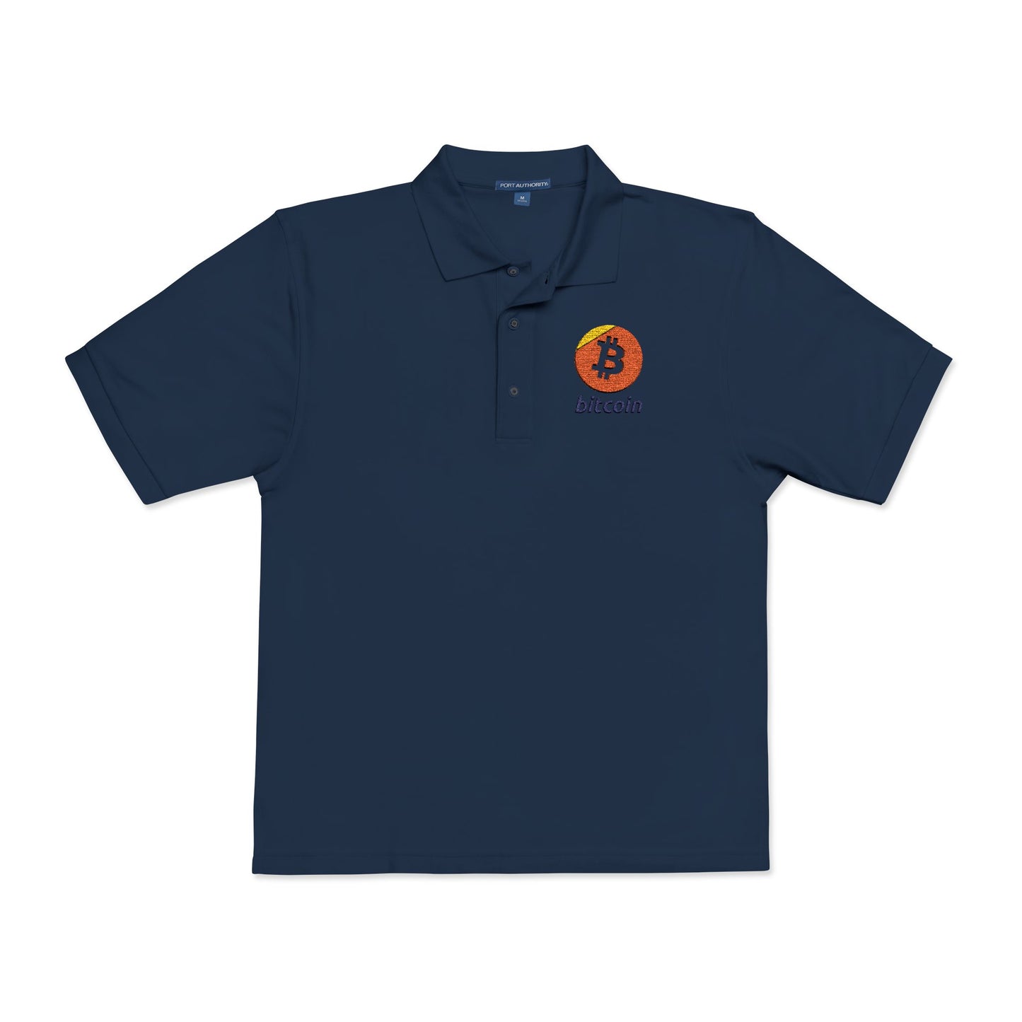 Bitcoin Embroidered Polo Shirt