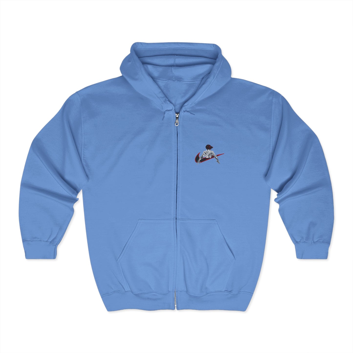 Embroidered Youjiro Hanma Zip-Up Hoodie
