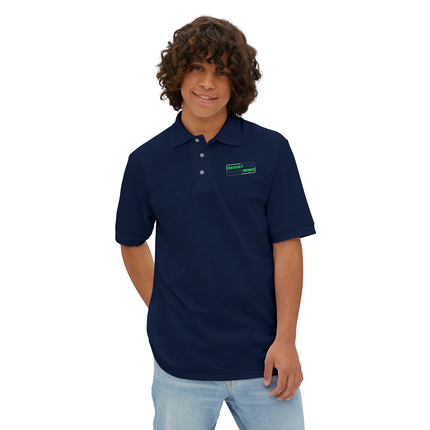 Resist The Slave Mind Polo Shirt