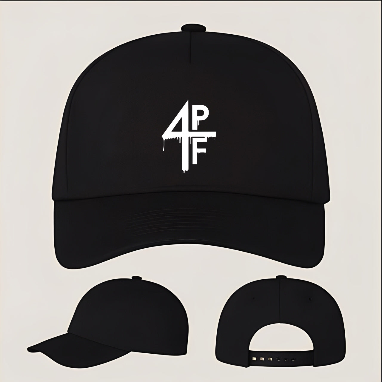 4PF Five Panel Twill Snapback Cap