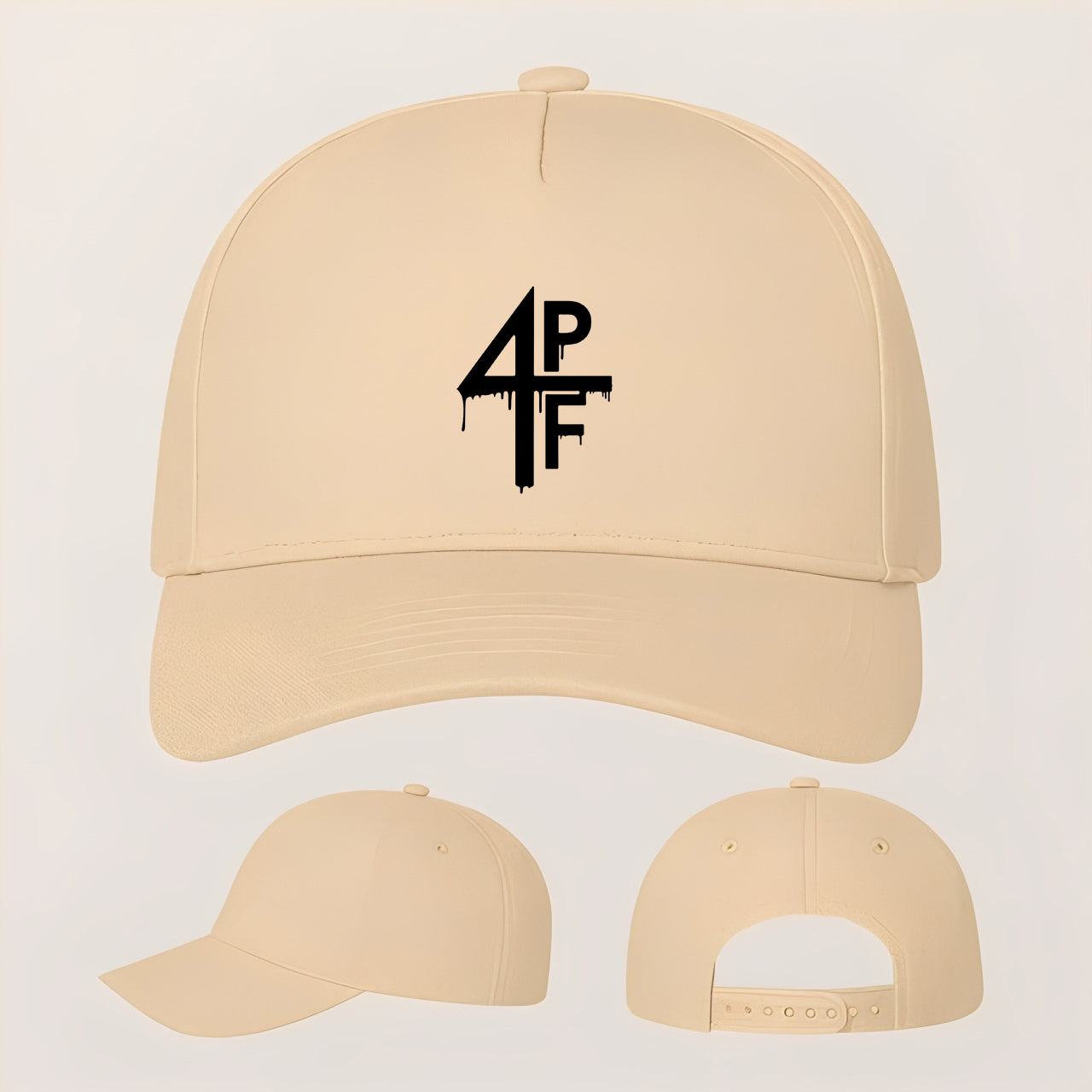 4PF Five Panel Twill Snapback Cap