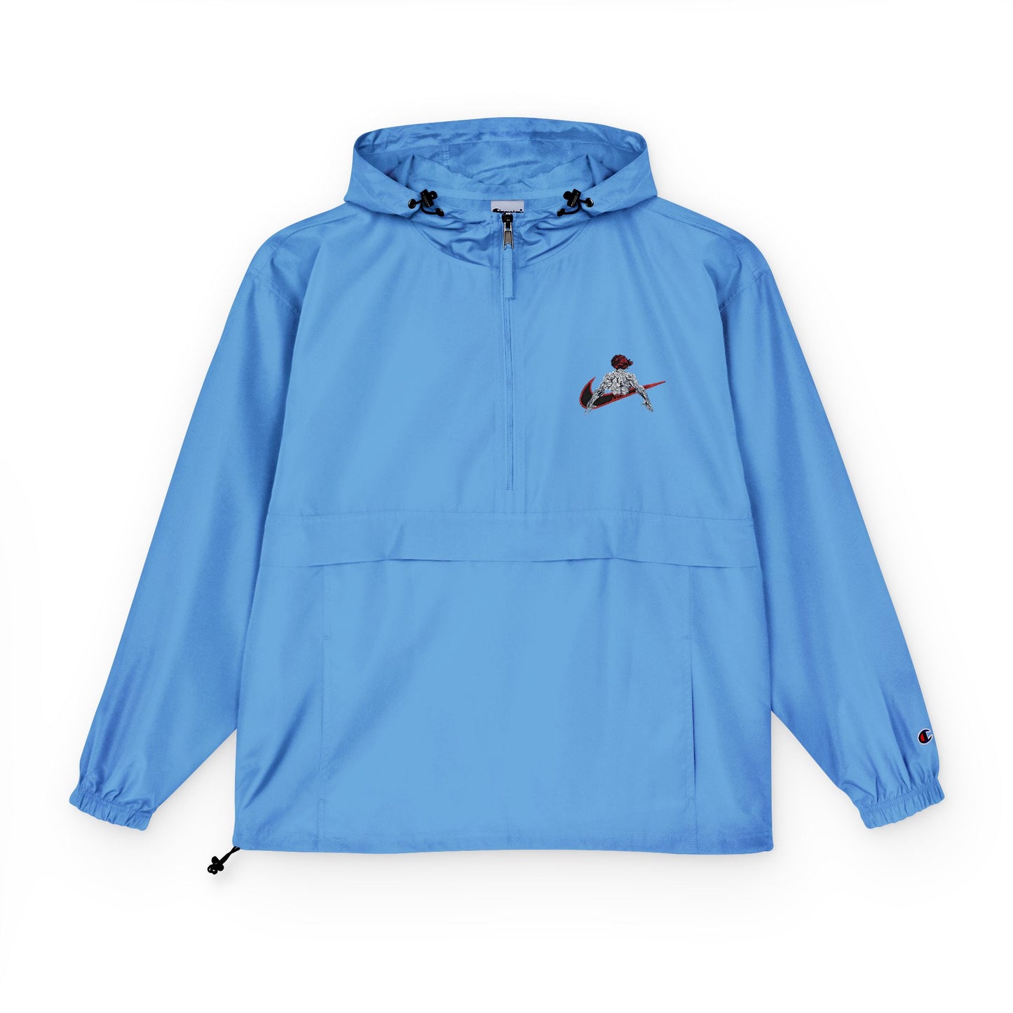 Youjiro Hanma Embroidered Champion Packable Anorak Jacket