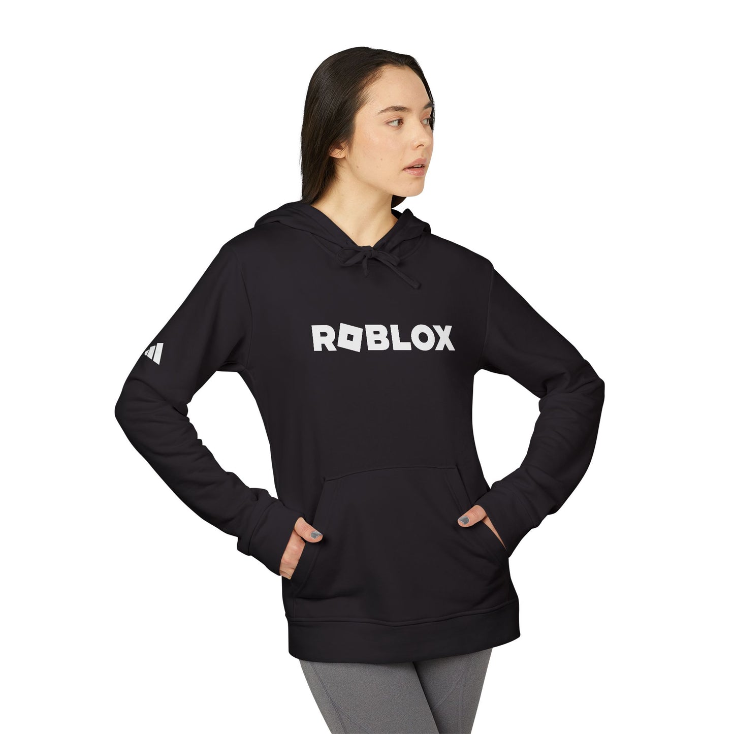 Roblox Logo Adidas Adult Hoodie