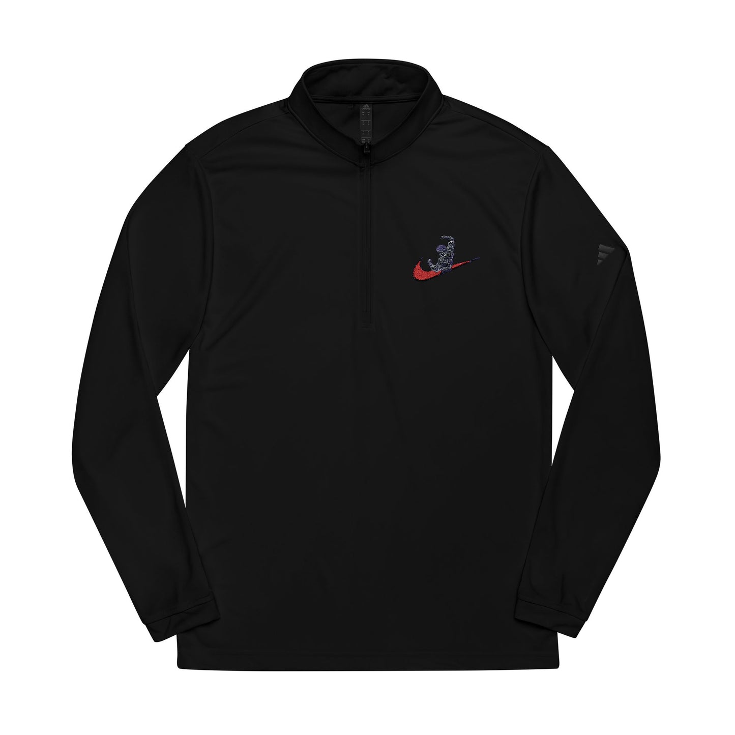 Arnold Embroidered Quarter-Zip Pullover