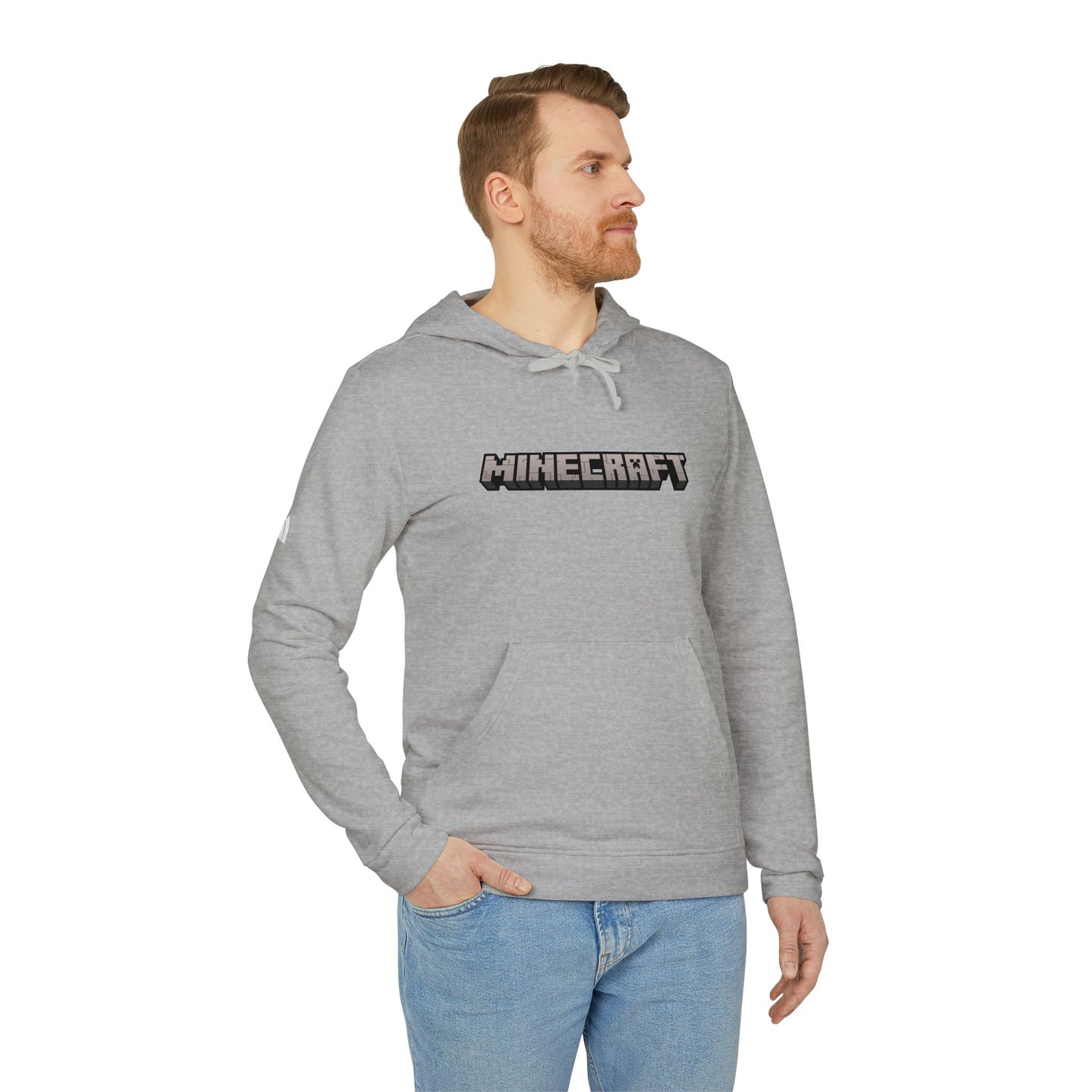 Minecraft Logo Adidas Adult Hoodie