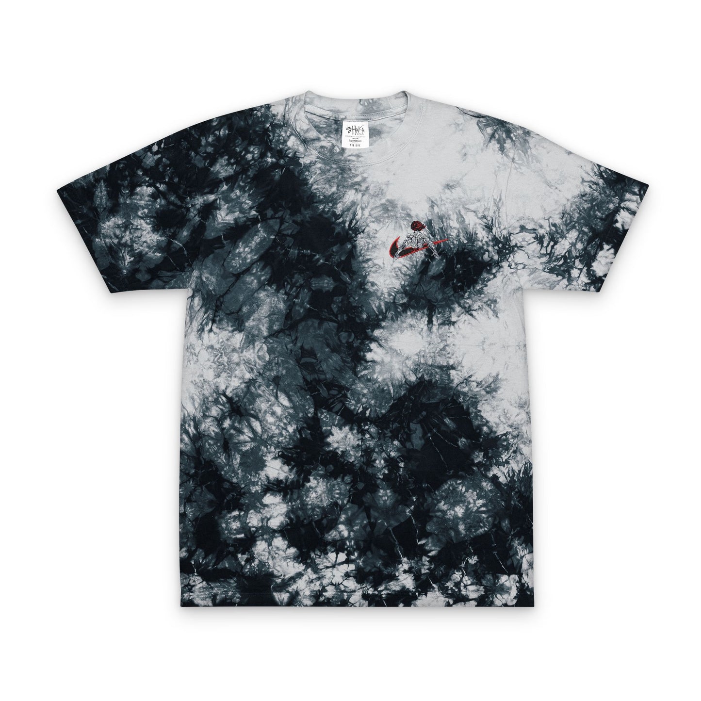 Youjiro Hanma Embroidered Oversized Tie-Dye T-Shirt
