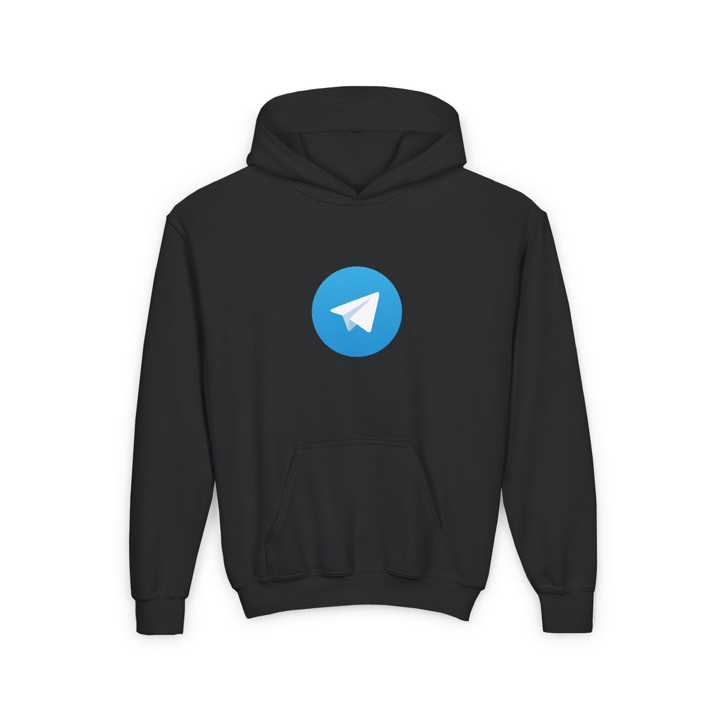 Telegram Logo Youth Hoodie