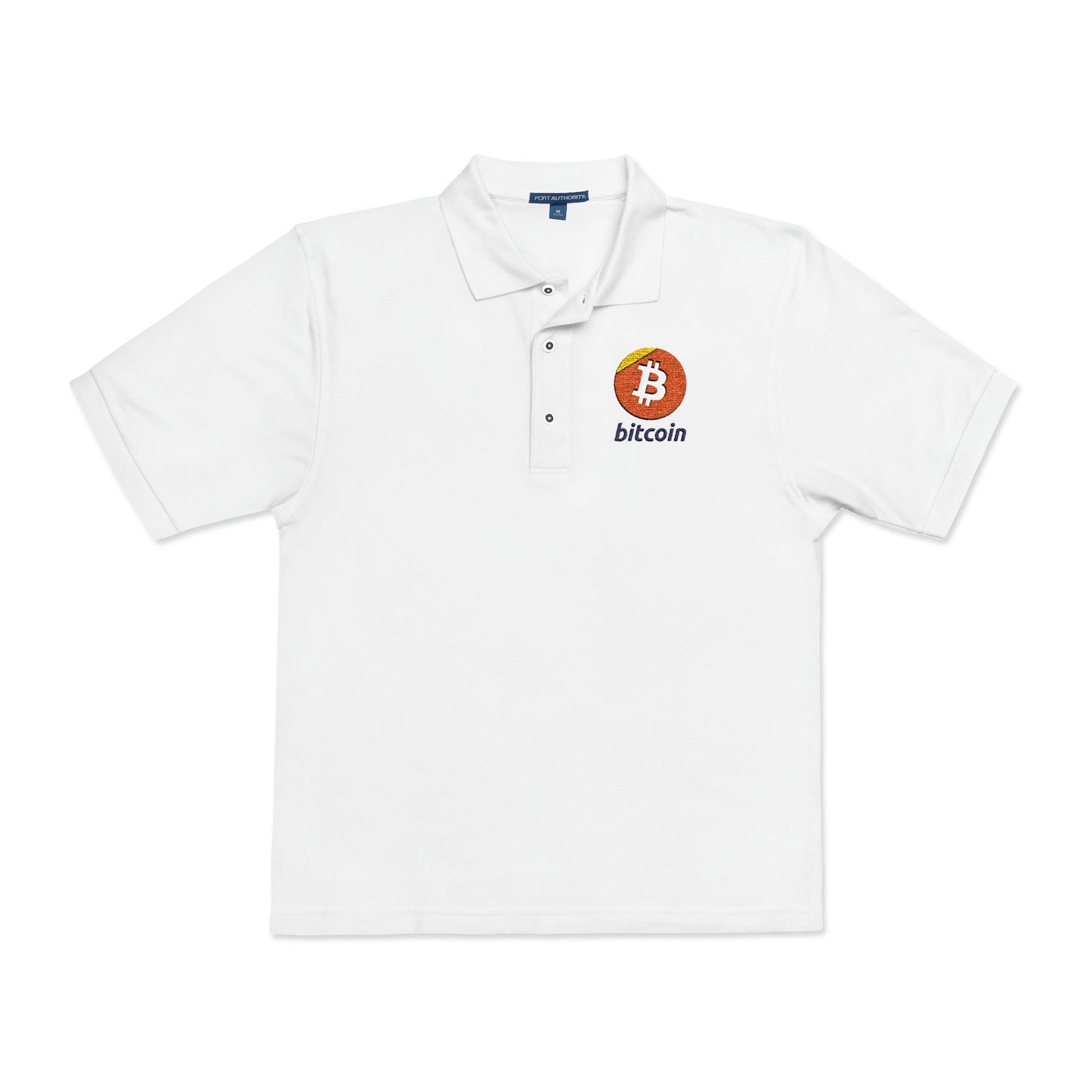 Bitcoin Embroidered Polo Shirt