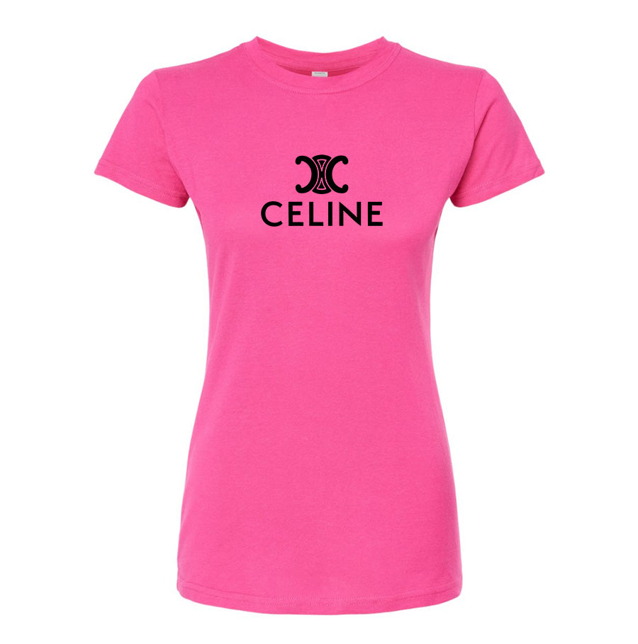 Women's Celine Round Neck T-Shirt