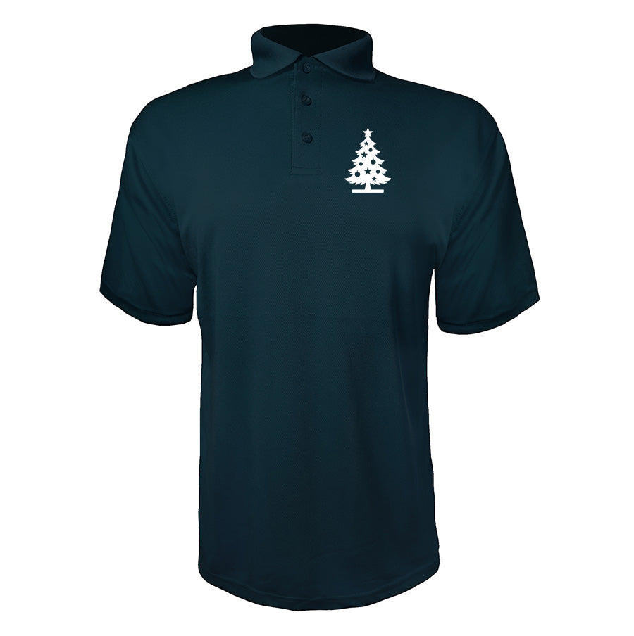Men's Christmas Tree Polyester Polo