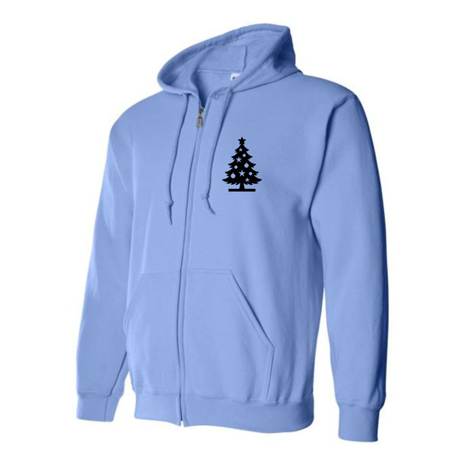 Men's Christmas Tree Zipper Hoodie