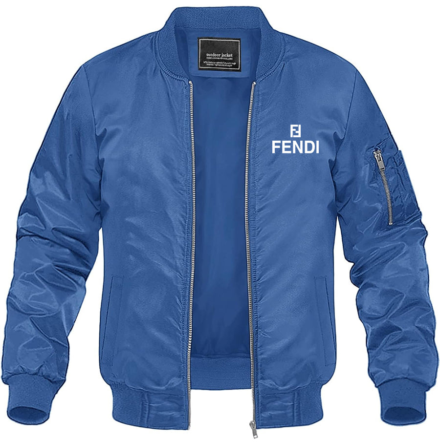 Men's Fendi Lightweight Bomber Jacket Windbreaker Softshell Varsity Jacket Coat