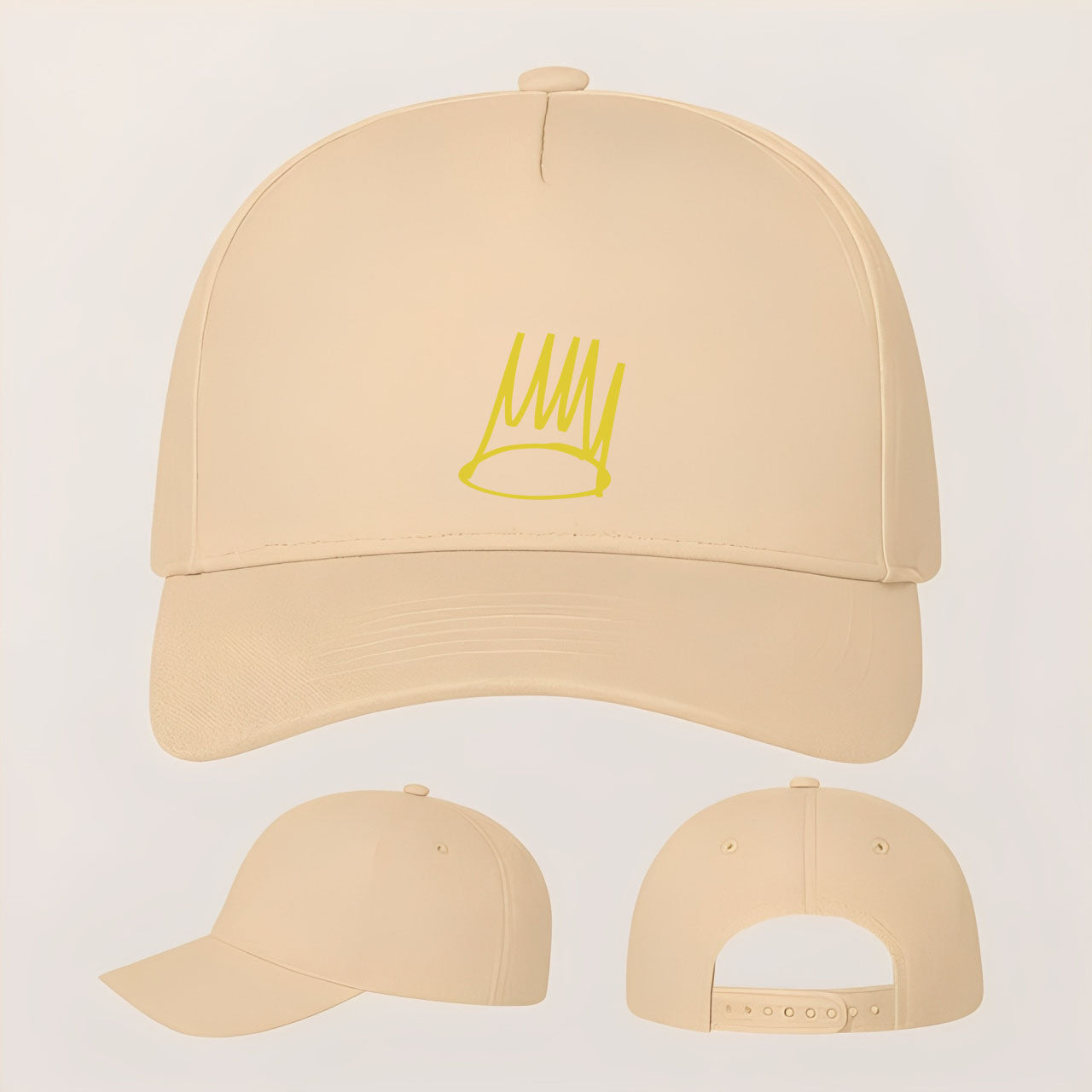 J. Cole Crown Five Panel Twill Snapback Cap