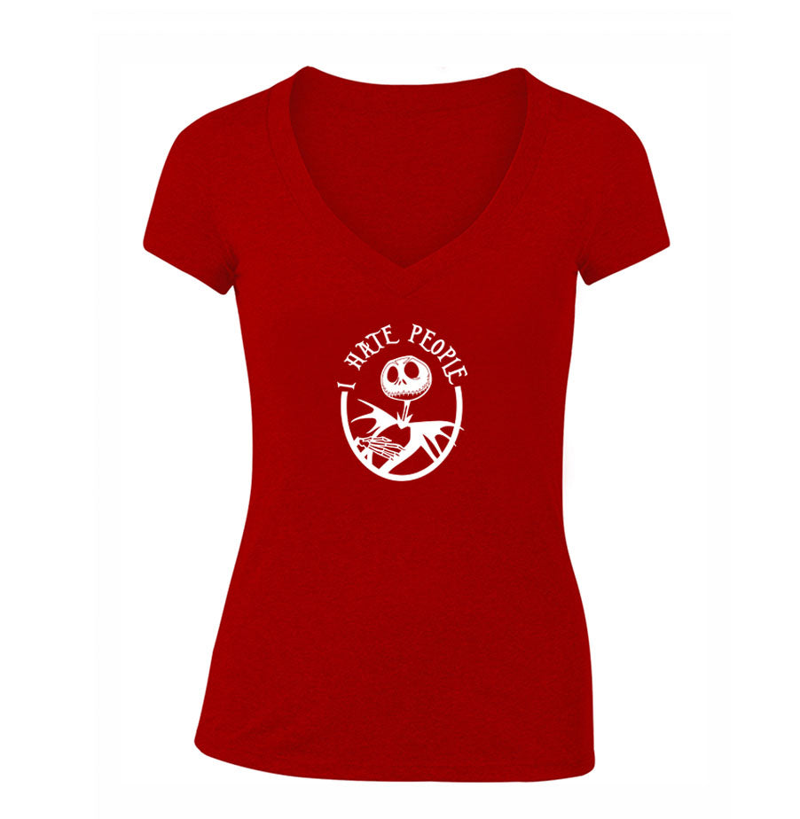 Women's Jack Skellington V Neck T-Shirt