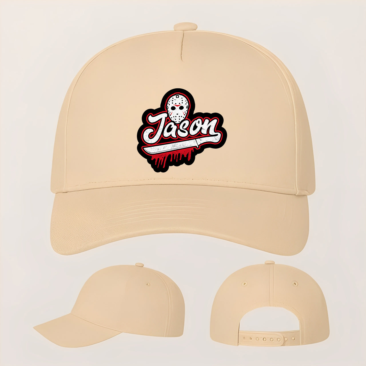 Jason Voorhees Five Panel Twill Snapback Cap