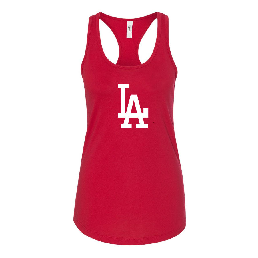 Women's LA Dodgers Racerback Tank Top