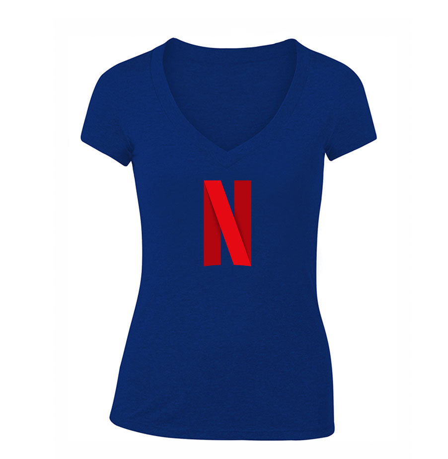 Women's Netflix V Neck T-Shirt