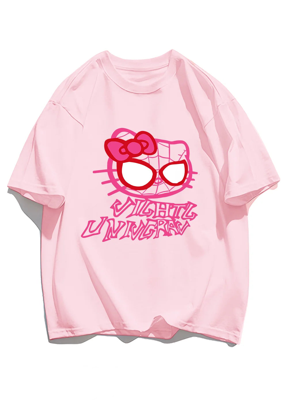Cat Spider Print T-Shirt