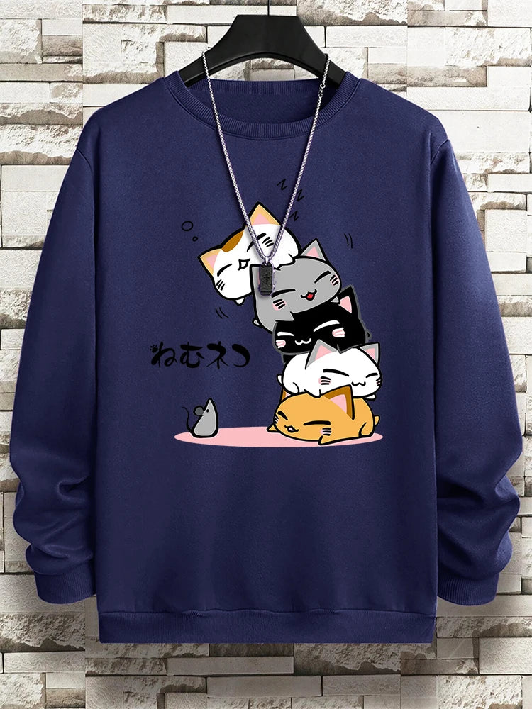Stacked Sleeping Cats Sweatshirt
