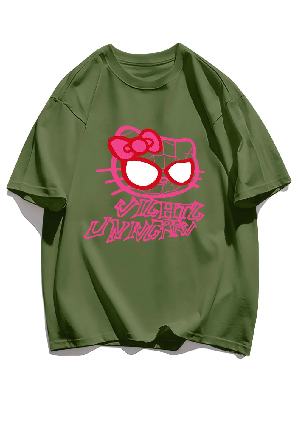 Cat Spider Print T-Shirt