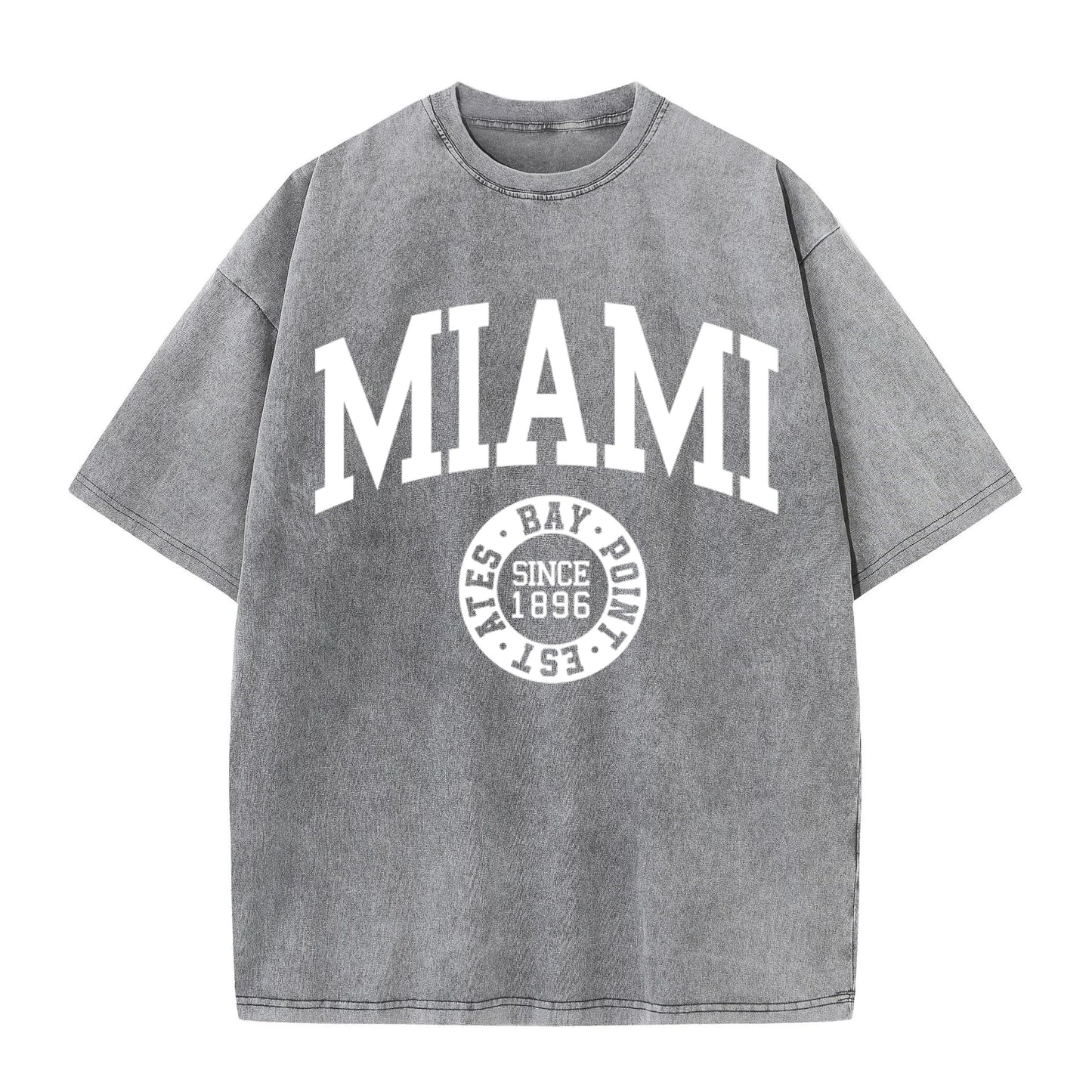 Miami Since 1896 Cotton Washed T-Shirt