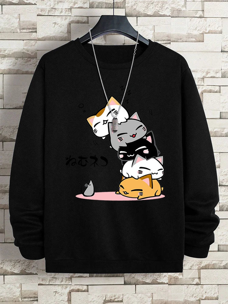 Stacked Sleeping Cats Sweatshirt