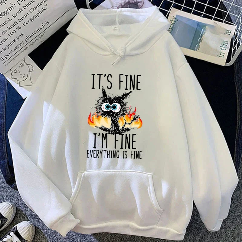 Its Fine I'm Fine Everything Is Fine Hoodie