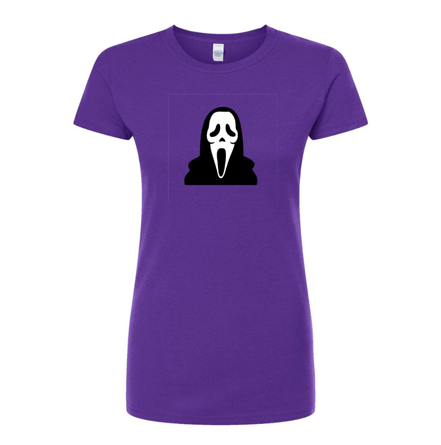 Women's Scream Ghostface Round Neck T-Shirt