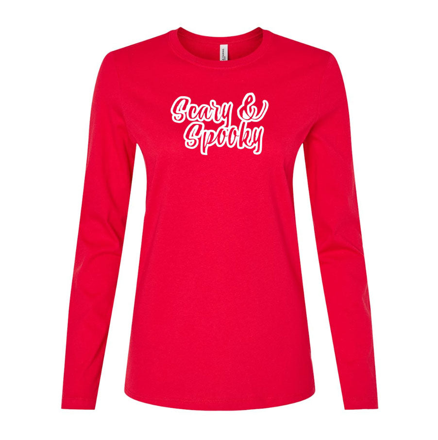 Women's Scary & Spooky Long Sleeve T-Shirt