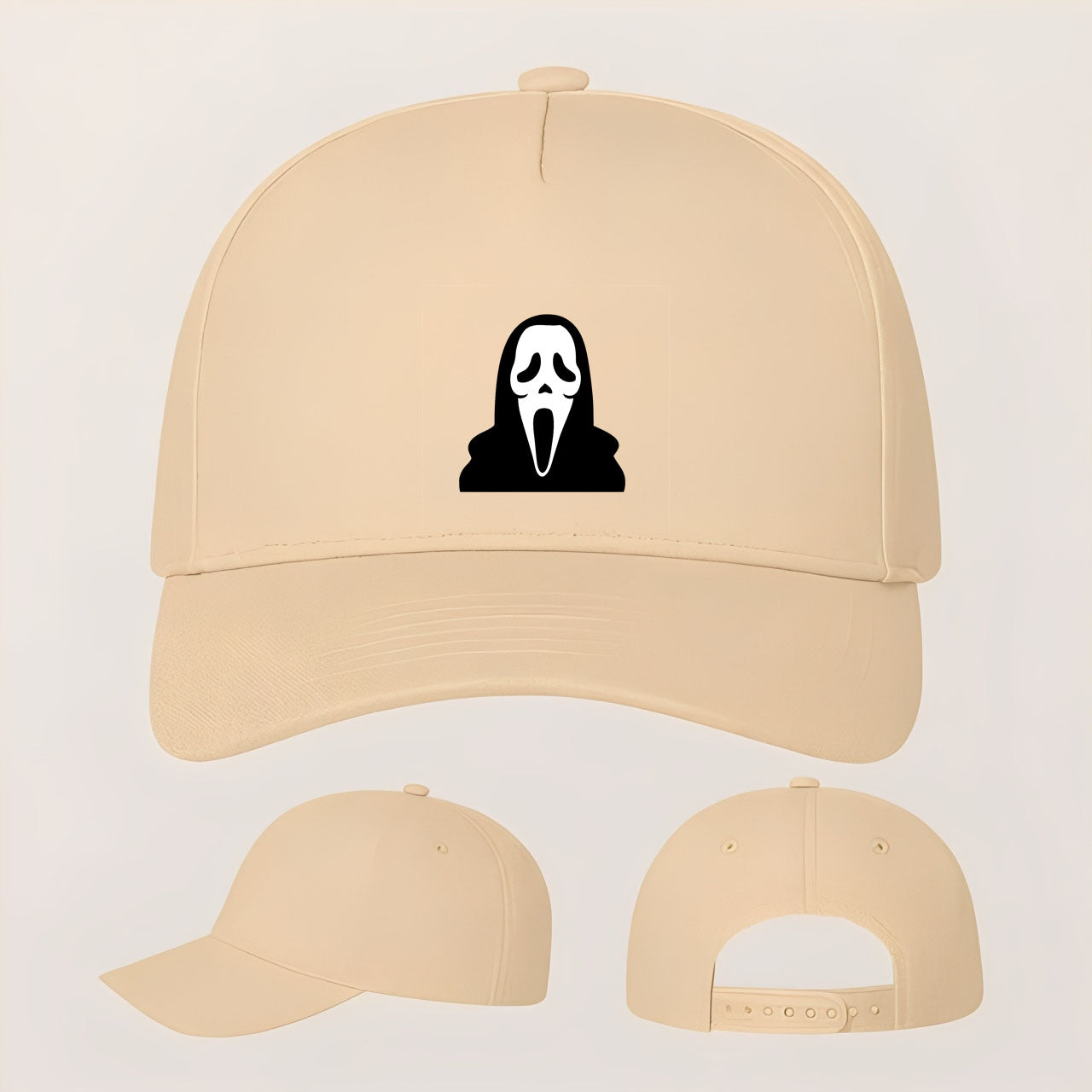 Scream Ghostface Five Panel Twill Snapback Cap