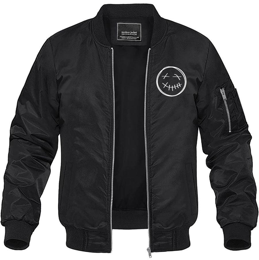 Men's Travis Scott Lightweight Bomber Jacket Windbreaker Softshell Varsity Jacket Coat