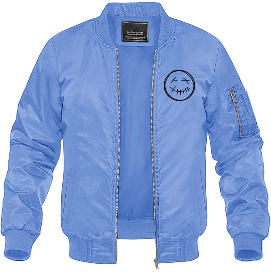 Men's Travis Scott Lightweight Bomber Jacket Windbreaker Softshell Varsity Jacket Coat