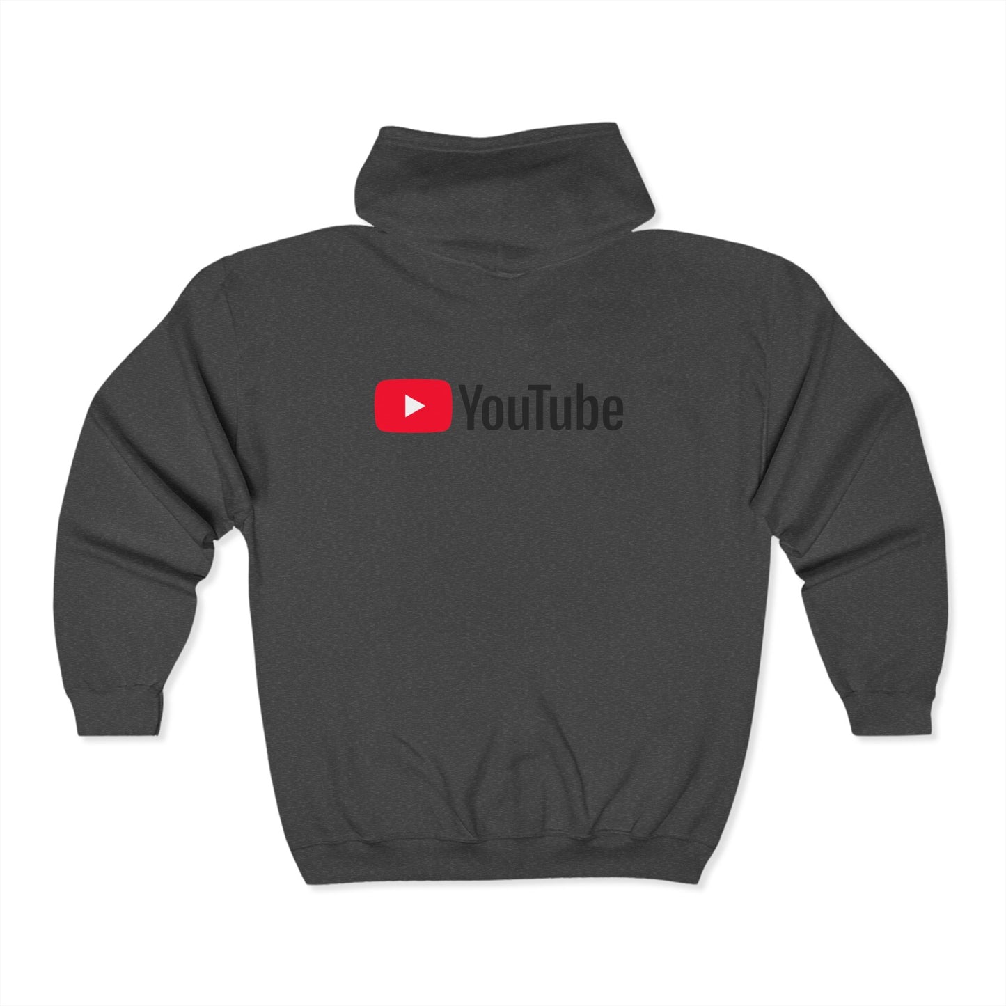 YouTube Logo Adult Zip-Up Hoodie