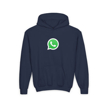 WhatsApp Logo Youth Hoodie