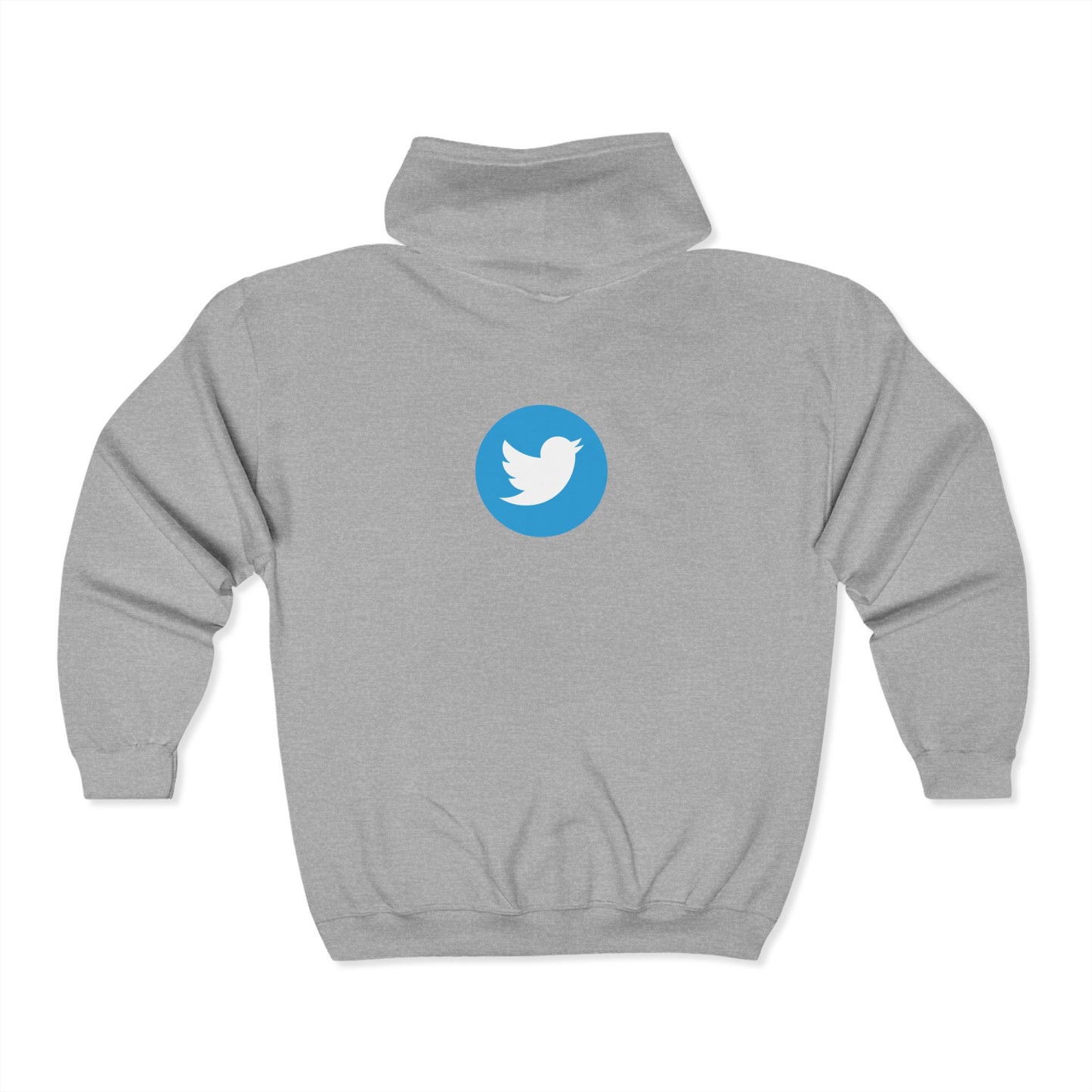 Twitter Logo Adult Zip-Up Hoodie