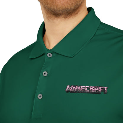 Minecraft Logo Adidas Performance Polo