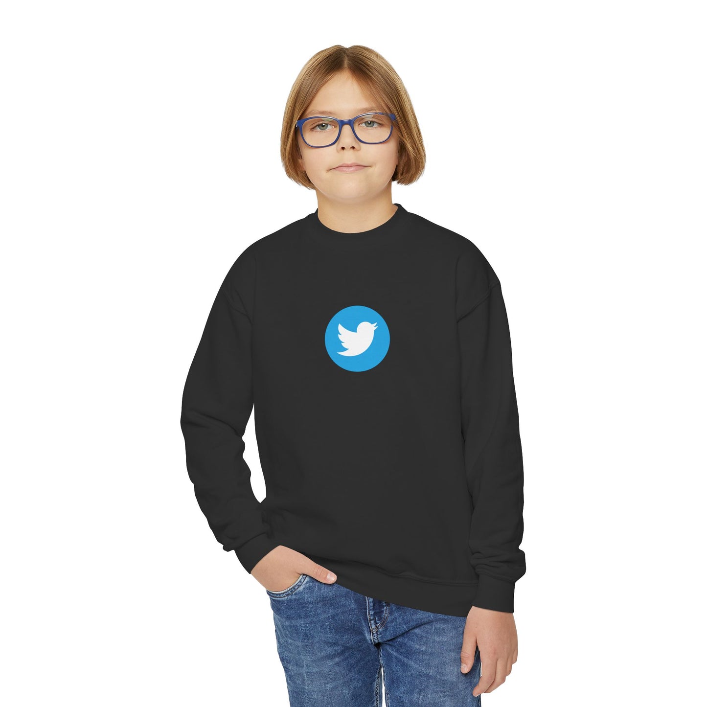 Twitter Logo Youth Sweatshirt