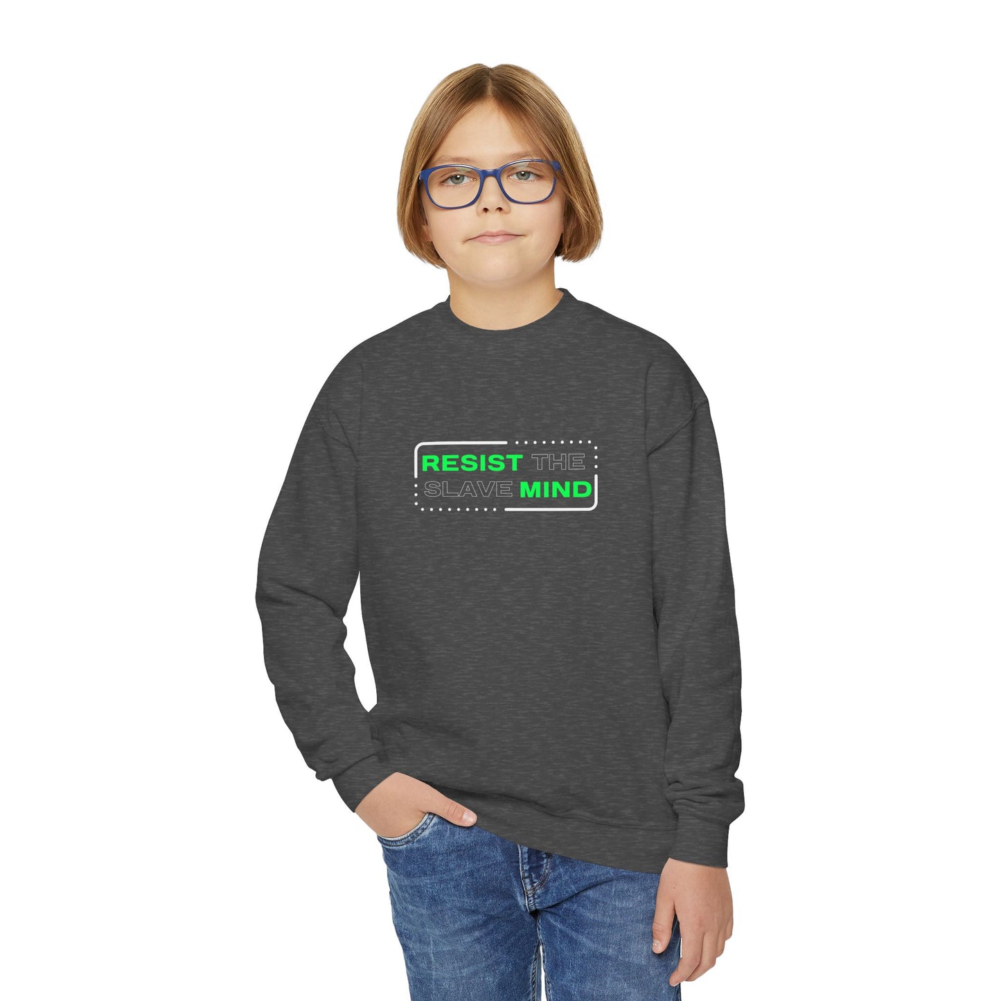 Resist The Slave Mind Youth Sweatshirt