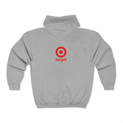 Target Logo Adult Zip-Up Hoodie